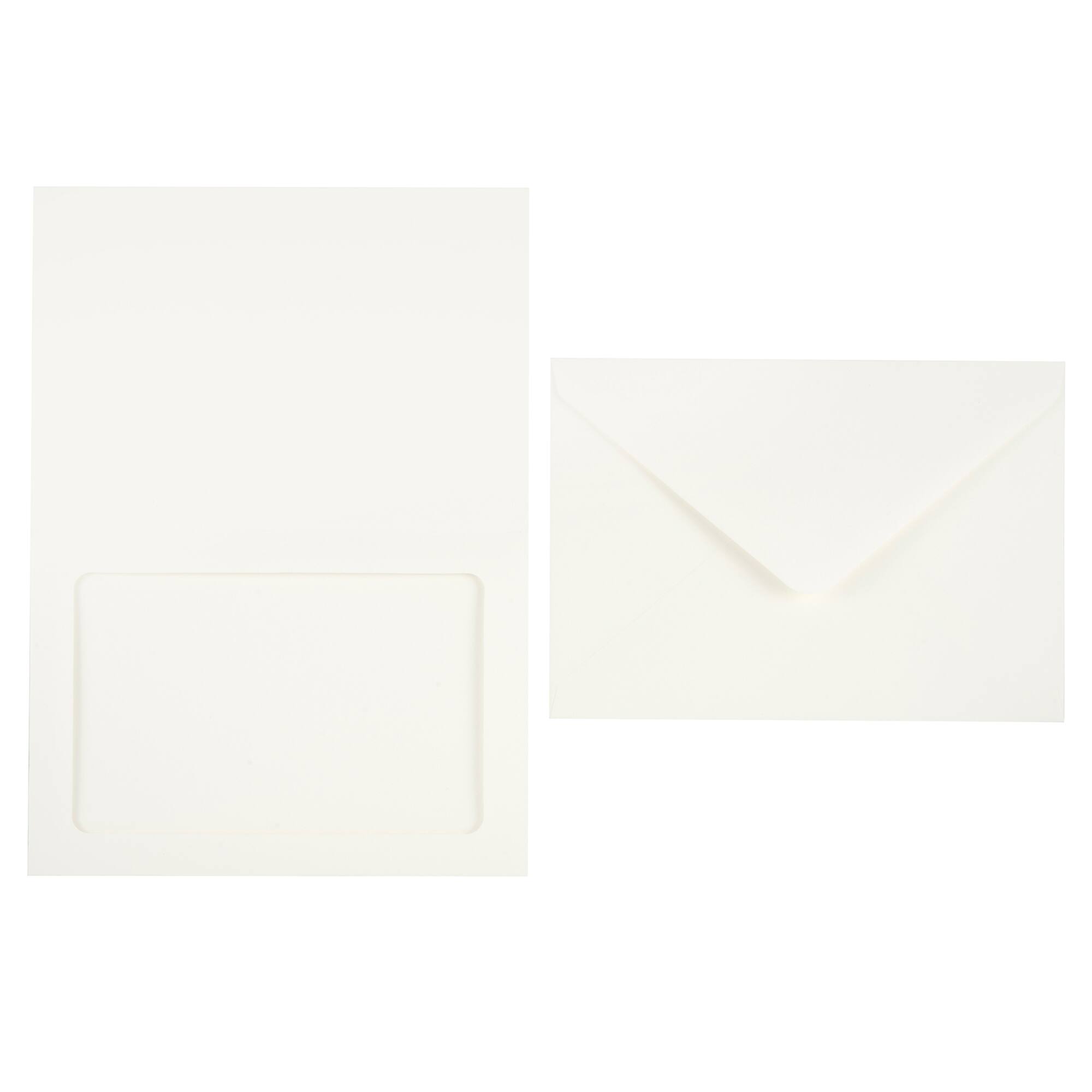 12 Packs: 10 ct. (120 total) 5" x 7" Ivory Frame Cards & Envelopes by Recollections™